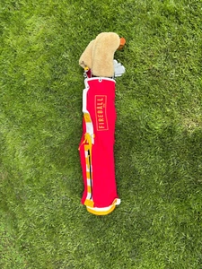 MacKenzie 8" 49'ers Canvas Leather 2-Pocket Bag Red/Yellow/White *Brand New!* - Picture 1 of 11