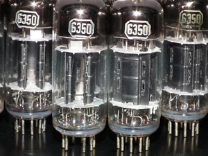 Par a juego de platino 6350 RCA triple mica negro ánodos D Getter probado nuevo de lote antiguo - Imagen 1 de 13