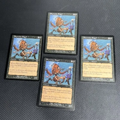 Phyrexian Rager MTG  Apocalypse Magic the Gathering Black Playset 4 - Image 1 of 4