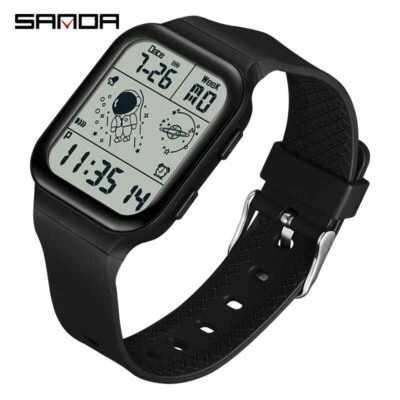 Men Women Unisex Sport Wrist  Watch Uk Digital Multifunction Plastic Waterproof - Image 1 of 4