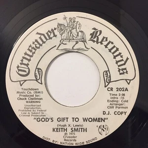 Keith Smith God's Gift To Women 7 Inch Single Vinyl Crusader Records Promo 1975 - Picture 1 of 4