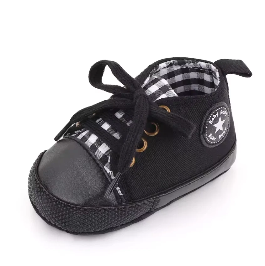 Lindos zapatos clásicos de lona para bebé niño niña suela suave talla moda Foto 1 de 1