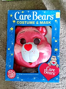 VTG 1983 Ben Cooper Care Bears Cheer Bear Is Halloween Costume + Mask - Picture 1 of 10