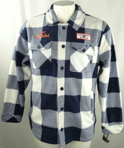Chicago Bears NFL G-III Men's Button-Up Plaid Sherpa Fleece - Picture 1 of 8