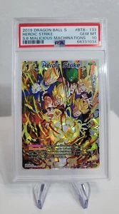 Dragon Ball Super DBS TCG CCG BT8-133 NHR Heroic Strike Holo Folie PSA 10 EDELSTEIN MT - Bild 1 von 1