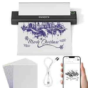 MUNBYN Tattoo Drucker Bluetooth Stencil Drucker Tattoo Printer für haut Tattoodr