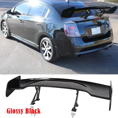 47" GT Racing Gloss Black Rear Trunk Spoiler Wing For NISSAN SENTRA 07-12 Foto 1 de 4
