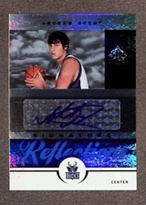 2005 Upper Deck Reflections Signature Blue #SR-AB Andrew Bogut Rookie Auto /50