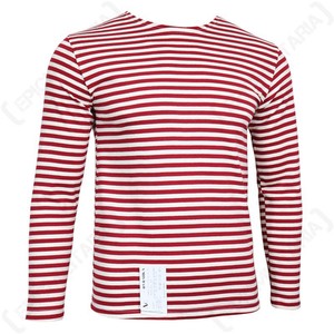 Genuine Russian OMON Telnyashka - 100% Cotton Striped Long Sleeved T-Shirt New