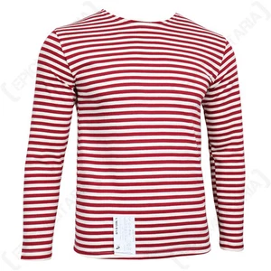 Genuine Russian OMON Telnyashka - 100% Cotton Striped Long Sleeved T-Shirt New - Picture 1 of 1