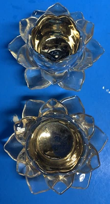 Yankee Candle Tea Light Votive Core Flower Holder Nuevo 2023 NUEVO Juego de 2 piezas WOW Foto 1 de 4