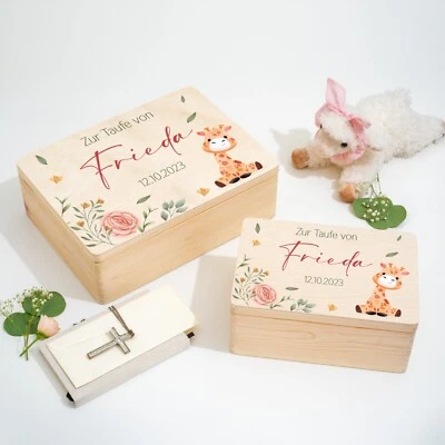 Personalisierte Erinnerungskiste zur Taufe | Erinnerungsbox | Taufgeschenk - Bild 1 von 4