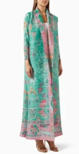Kaf by Kaf Printed Abaya in Plisse Fabric ~ Large - Picture 1 of 9