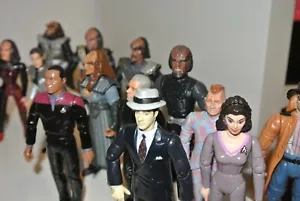 STAR TREK action force figures Borg Romulan Gowron Wolf Picard Data Ferengi Troi - Picture 1 of 8