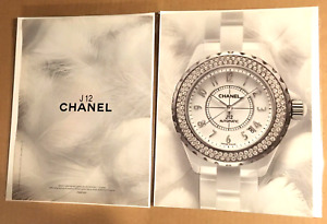 2012 Chanel J 12 Luxury Watch High Tech Ceramic 2-page print ad advertisement
