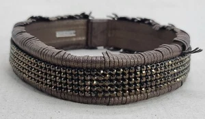 SELTENE Daniel Swarovski Netz braun facettiert funkelnd Kristall Halskette - Bild 1 von 3