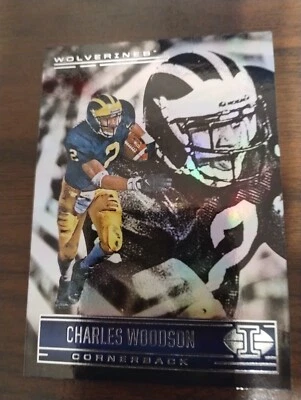 CHARLES WOODSON 2022 Panini Chronicles Draft Picks ILLUSIONS #18 Michigan - Image 1 of 2