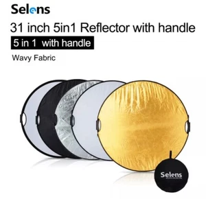 80CM 32" 5-in-1 Photography Studio Collapsible Multi Disc Photo Light Reflectors - Picture 1 of 6