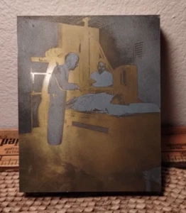 Vintage Printing Letterpress Printers Block Medical Doctor Nurse Sick Patient - Picture 1 of 5