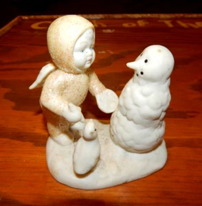 Schneebaby Statuette Schneebaby und Schneemann - Bild 1 von 3