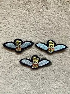 BRITISH ARMY, ARMY AIR CORPS EMBROIDERED PILOTS QUALIFICATION WINGS - Picture 1 of 7