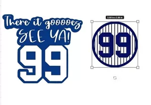New York Yankees Judge 99 "There It Goes" y 99 pegatinas a rayas | ¡Calcomanías de vinilo! - Imagen 1 de 7