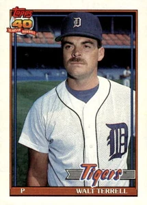 1991 Topps #328 Walt Terrell - Detroit Tigers - Bild 1 von 2