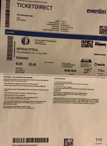 2xKonzerttickets 7.10.24 Wiesbaden Schlachthof Apocalyptica - Bild 1 von 1