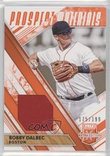 2019 Panini Elite Extra Edition Prospect Materials Orange /199 Bobby Dalbec