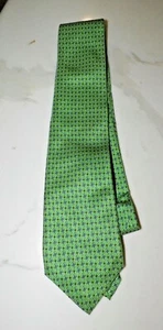 VTG RALPH LAUREN GREEN WITH DIAMONDS SILK TIE NWOT 3 1/2" WIDE - Picture 1 of 3