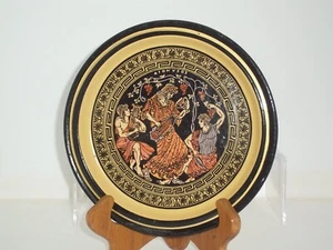 GREEK TERRA COTTA 7.5" WALL ART PLATE HAND PAINTED - Picture 1 of 2