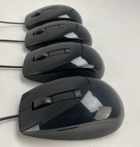 Dell M-UAV-DEL8 Black USB Optical Scroll Mouse with 6 Buttons J660D Lot of 4 - Picture 1 of 14