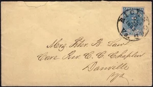 CSA Cover, CSA #2e Stone Y 10¢ Greenish Blue, CDS Richmond Va. OCT 23, 1862 - Picture 1 of 2