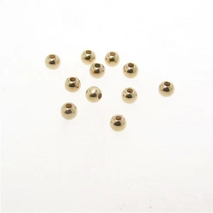 50 Gold Filled 3mm Round Seamless Beads, Made in the USA - Picture 1 of 1