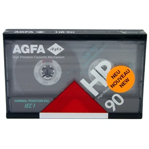 AGFA HR 90 - 90 Minutes Blank Audio Recording Cassette Tape NEW & SEALED 1989 - Picture 1 of 8
