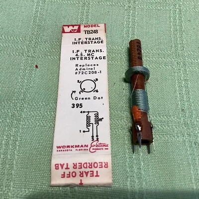 Transformador entre etapas Workman TB248 TV IF (Admiral 72C208-1) (miller 7116A)   Foto 1 de 3