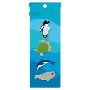 MIDORI Magnet Clip Aquarium Muster 4 Stück Küche Schreibwaren - Bild 1 von 3