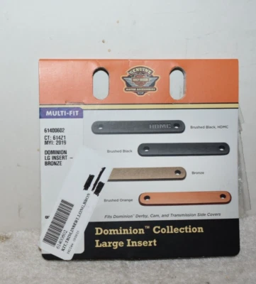 Harley-Davidson Dominion bronce cepillado inserciones grandes PN 61400602 H1 Foto 1 de 3