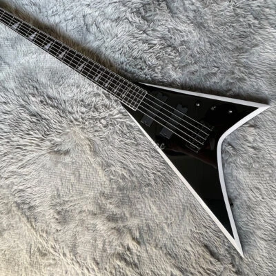 Guitarras Eléctricas Negras 5 Cuerdas Negro Hardware Pastillas Activas Envío Rápido Foto 1 de 4