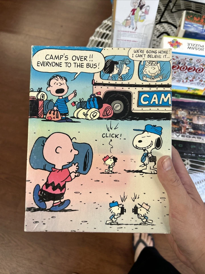 Peanuts Puzzle Camp's 1971 más de 63 piezas grandes Charlie Brown Snoopy Linus Cib Foto 1 de 1