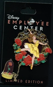 DEC Disney Beauty & the Beast Princess Belle Ballerina Dangle LE 250 Pin & Card - Picture 1 of 1