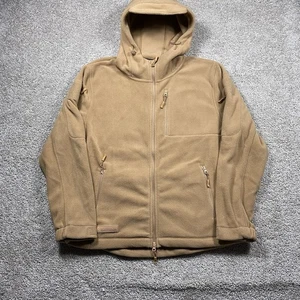 Baerskin Tactical Hoodie V1 Mens L Brown Fleece Full Zip Utility Jacket Outdoor - Picture 1 of 10