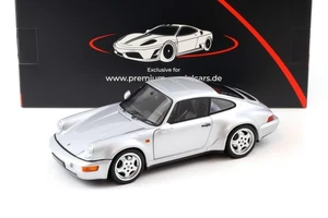 1:18 Norev Porsche 911 964 Carrera 4 WTL 30 años 911 Polar silver - Limited - Imagen 1 de 9