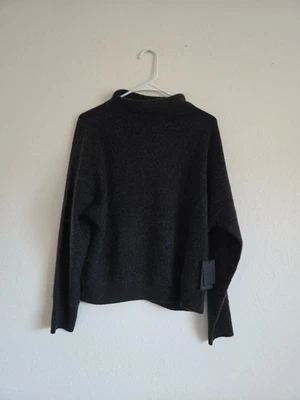 Свитер кашемировый Tahari 100 % 2 слоя размер L цвет древесный уголь  - Изображение 1 из 4