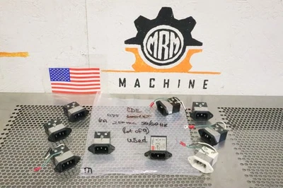 Conectores de entrada de alimentación CDE APF 600CET 6A 250VAC 50/60Hz usados (lote de 9) Foto 1 de 4