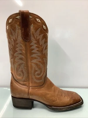 Idyllwind Free To Roam 棕色棕褐色皮革女式西部靴 9B 码,二手 — 第 1/4 张图片