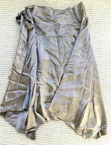 NEXT Brown Shot Satin Handkerchief Skirt with Self Tie Bow Belt, UK16 EU44 GC - Picture 1 of 6