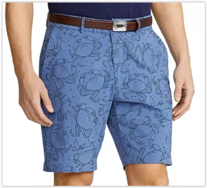 Polo Ralph Lauren Hybrid 9" Classic Fit Packable Swim Wicking Crab Shorts, 36 - Picture 1 of 9