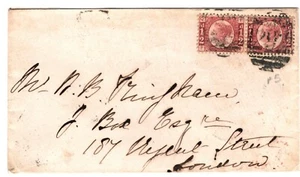 GB Surrey Cover Farnham *292* 3VOS London ½d Plate 5 Pair 1874{samwells}ZB3 - Picture 1 of 9