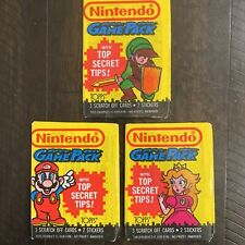 NINTENDO GamePack Collectible Trading Cards Unopened Mario Link Princess Peach